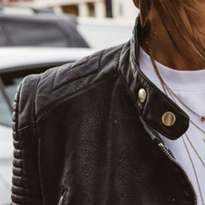 Alison | Elegant jacka i bikerstil